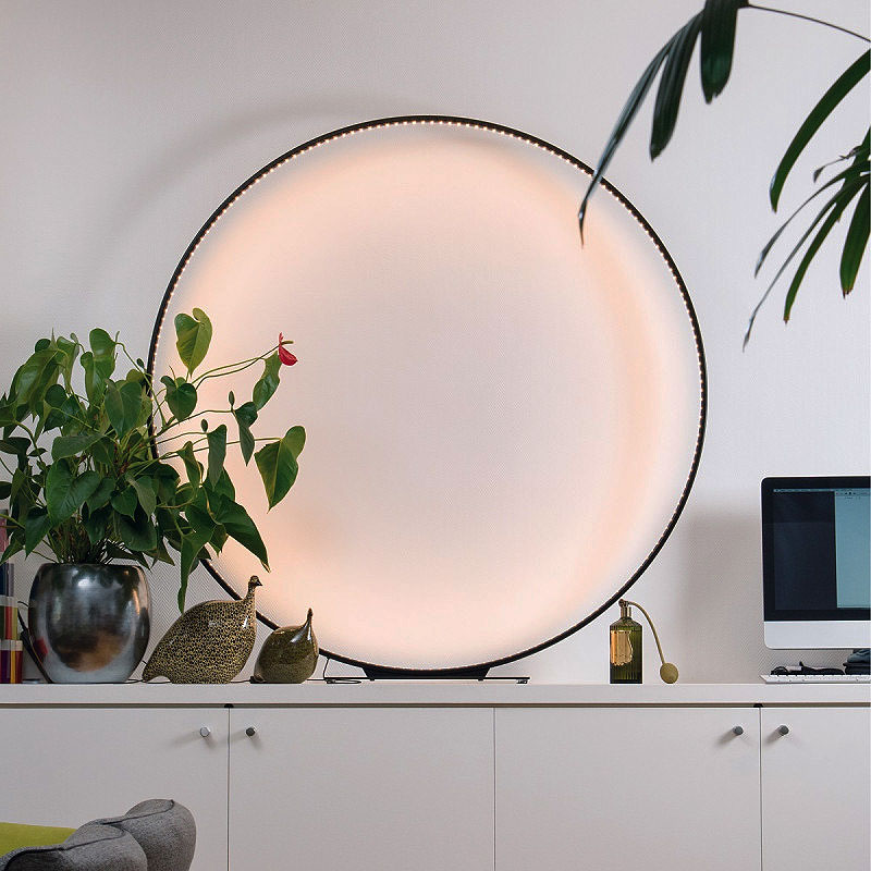 Angers Nantes Cholet Saumur Icones Ledeun Circle mega 90 noir aluminium led minimaliste Jean Luc Ledeun 5