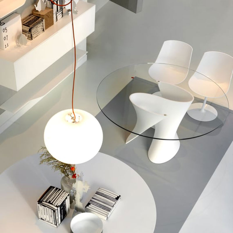 Angers Nantes Cholet Saumur Icones Mdf Italia Table de de repas S Table ronde  Verre Xavier Lust 5