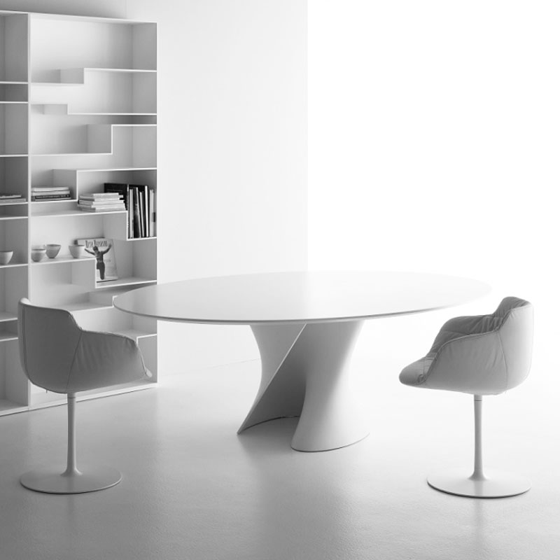 Angers Nantes Cholet Saumur Icones Mdf Italia Table de de repas S Table ronde  Verre Xavier Lust 6