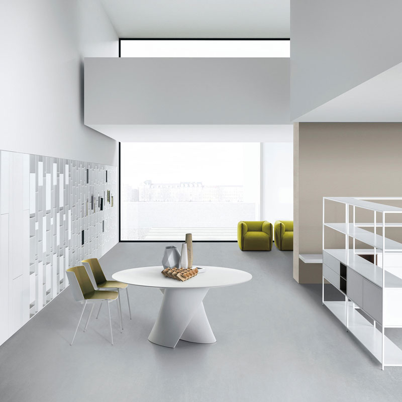 Angers Nantes Cholet Saumur Icones Mdf Italia Table de de repas S Table ronde  Verre Xavier Lust 7