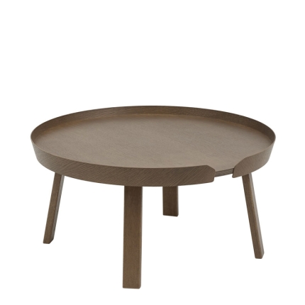 Angers Nantes Cholet Saumur Icones Panière Around table basse Brun Foncé Noyer mobilier Scandinave Thomas Bentzen 