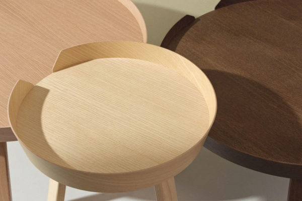 Angers Nantes Cholet Saumur Icones Panière Around table basse Brun Foncé Noyer mobilier Scandinave Thomas Bentzen 1