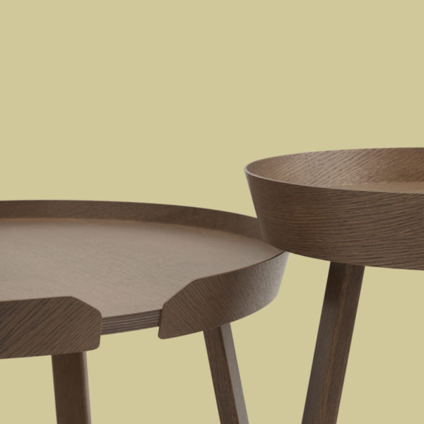 Angers Nantes Cholet Saumur Icones Panière Around table basse Brun Foncé Noyer mobilier Scandinave Thomas Bentzen 11