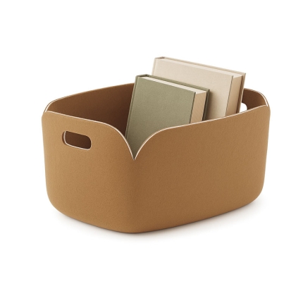 Angers Nantes Cholet Saumur Icones Panière Restore Muuto Orange brulé rangement accesoire mobilier Scandinave Mika Tolvanen 0