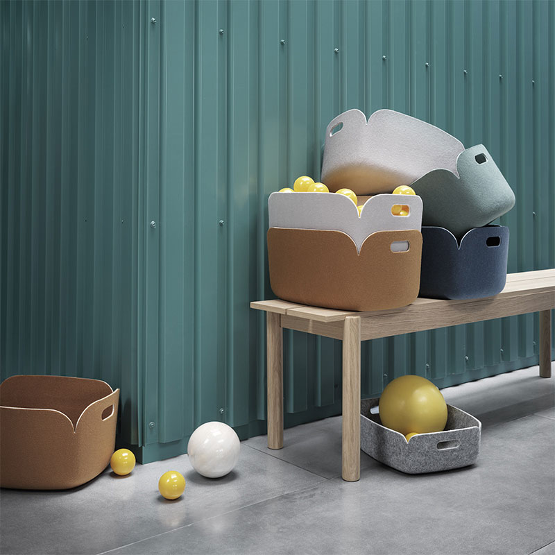 Angers Nantes Cholet Saumur Icones Panière Restore Muuto Orange brulé rangement accesoire mobilier Scandinave Mika Tolvanen 7