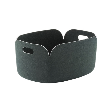 Angers Nantes Cholet Saumur Icones Panière Restore Muuto Vert Foncé rangement accesoire mobilier Scandinave Mika Tolvanen 6