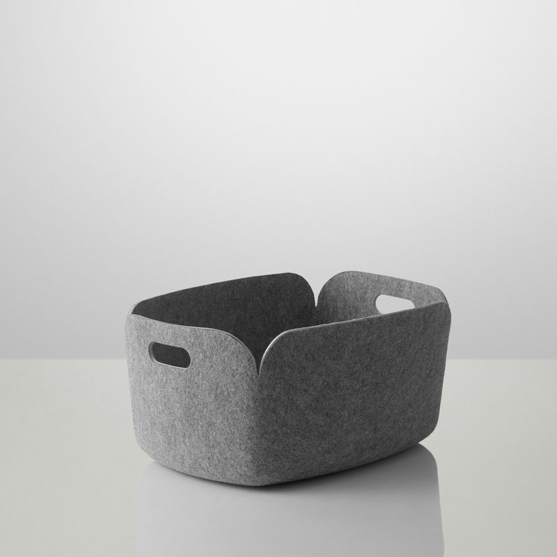 Angers Nantes Cholet Saumur Icones Panière Restore Muuto gris rangement accesoire mobilier Scandinave Mika Tolvanen 1