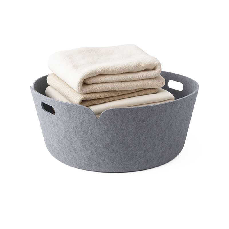 Angers Nantes Cholet Saumur Icones Panière rangement feutrine pet  Muuto mobilier Scandinave gris Mika Tolvanen 00