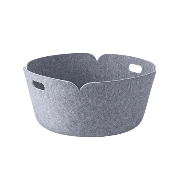 Angers Nantes Cholet Saumur Icones Panière rangement feutrine pet  Muuto mobilier Scandinave gris Mika Tolvanen 6