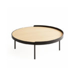 Angers Nantes Cholet Saumur Icones Treku Table basse Gau Rond Bois  massif metal Ibon Arrizabalaga 001