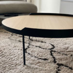 Angers Nantes Cholet Saumur Icones Treku Table basse Gau Rond Bois  massif metal Ibon Arrizabalaga 4