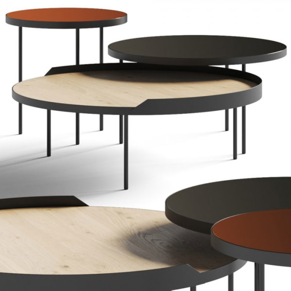 Angers Nantes Cholet Saumur Icones Treku Table basse Gau Rond Bois  massif metal Ibon Arrizabalaga 7
