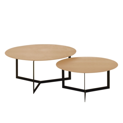 Angers Nantes Cholet Saumur Icones Treku Table basse Kabi Chêne rond metal Ibon Arrizabalaga 5