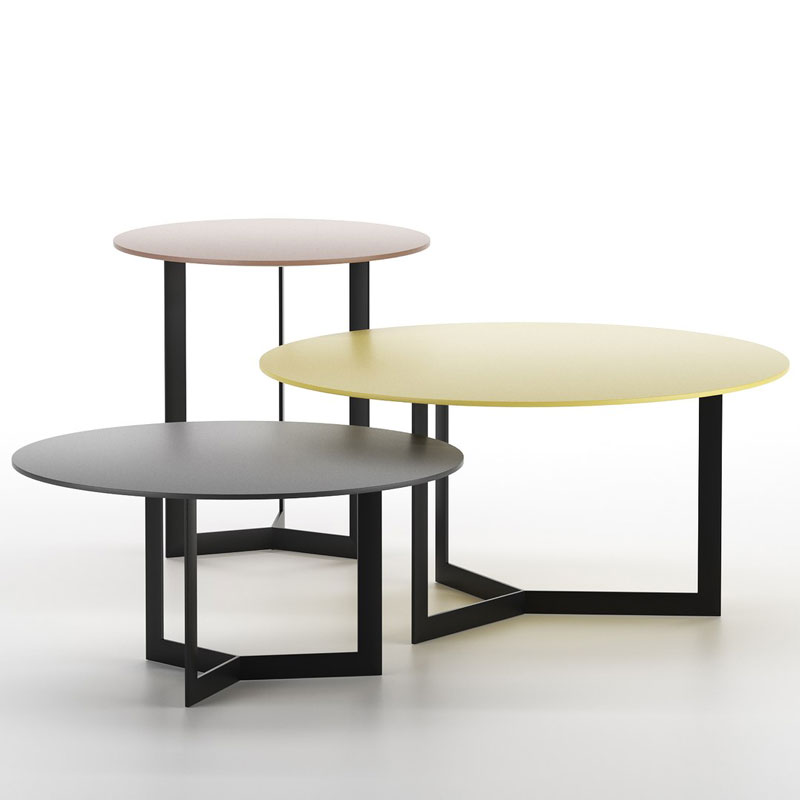 Angers Nantes Cholet Saumur Icones Treku Table basse Kabi laque rond metal Ibon Arrizabalaga 5