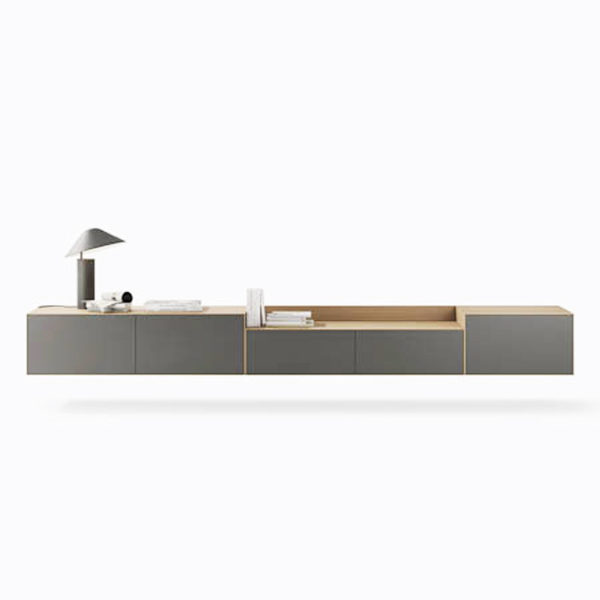 Angers Nantes Cholet Saumur Icones Treku modulaire bois Lauki meuble  TV rangement laque Ibon Arrizabalaga