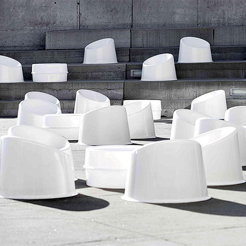 Angers Nantes Cholet Saumur Icones Verpan Fauteuil Pantopop jaune outdoor fun empilable mobilier design Verner Panton 8