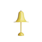 Angers Nantes Cholet Saumur Icones Verpan lampe a poser Pantop jaune cloche Verner Panton 