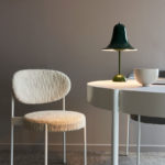 Angers Nantes Cholet Saumur Icones Verpan lampe a poser Pantop vert cloche Verner Panton 11