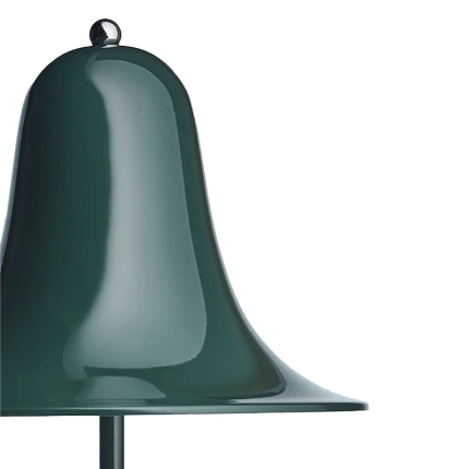 Angers Nantes Cholet Saumur Icones Verpan lampe a poser Pantop vert cloche Verner Panton 12