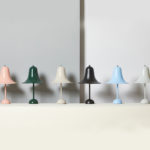 Angers Nantes Cholet Saumur Icones Verpan lampe a poser Pantop vert cloche Verner Panton 5