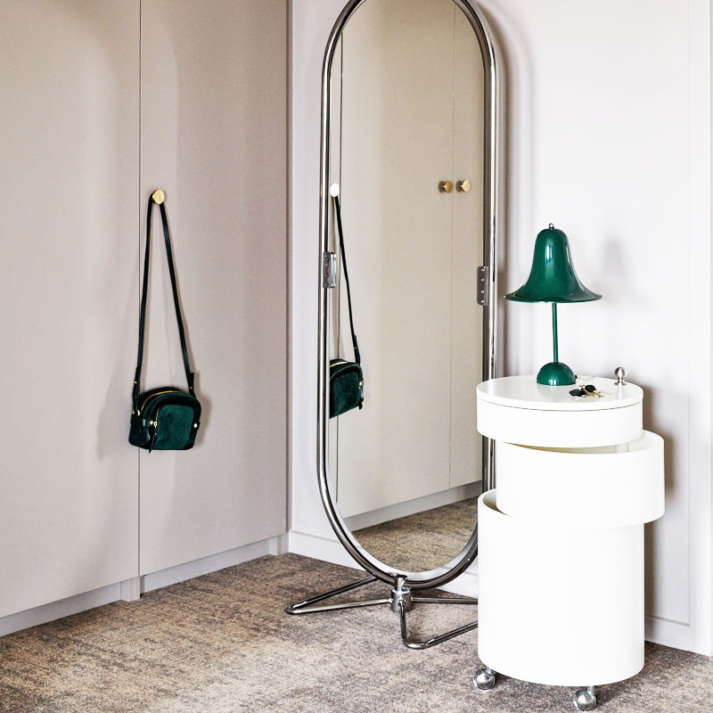 Angers Nantes Cholet Saumur Icones Verpan lampe a poser Pantop vert cloche Verner Panton 9