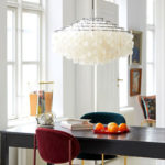 Angers Nantes Cholet Saumur Icones Verpan suspension luminaire Fun 10DM Chrome nacre organique Verner Panton 4