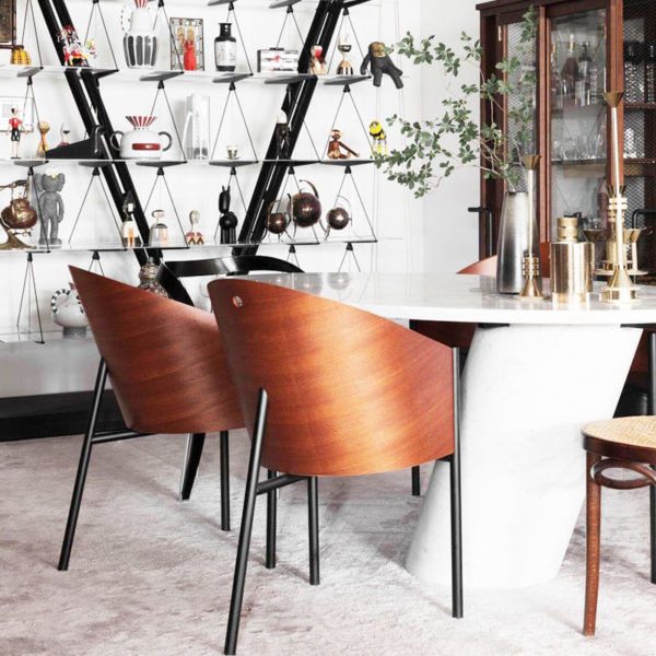 Angers Nantes Cholet Saumur Icones fauteuil Driade Coste restaurant café Costes acajou cuir Paris philippe Starck