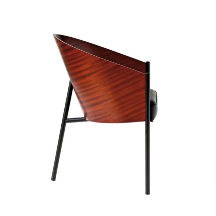 Angers Nantes Cholet Saumur Icones fauteuil Driade Coste restaurant café Costes acajou cuir Paris philippe Starck 8