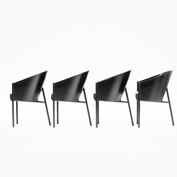 Angers Nantes Cholet Saumur Icones fauteuil Driade Coste restaurant café Costes noir Ebene cuir Paris philippe Starck 1