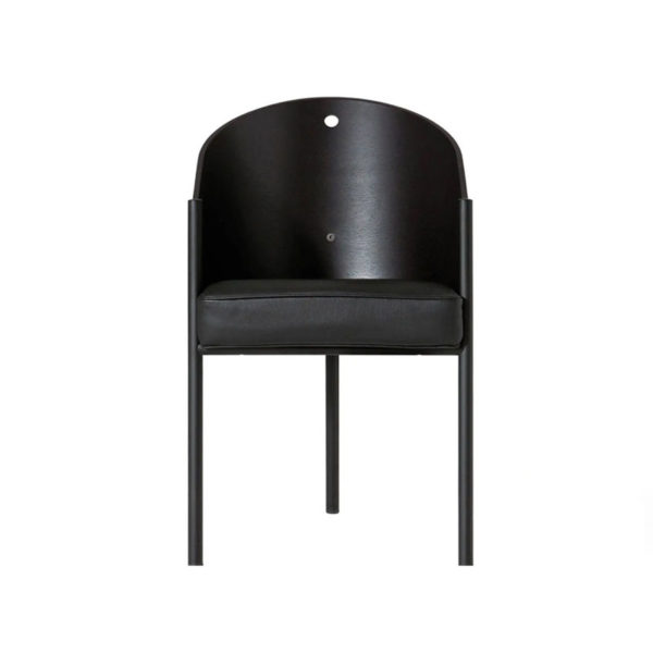 Angers Nantes Cholet Saumur Icones fauteuil Driade Coste restaurant café Costes noir Ebene cuir Paris philippe Starck 11