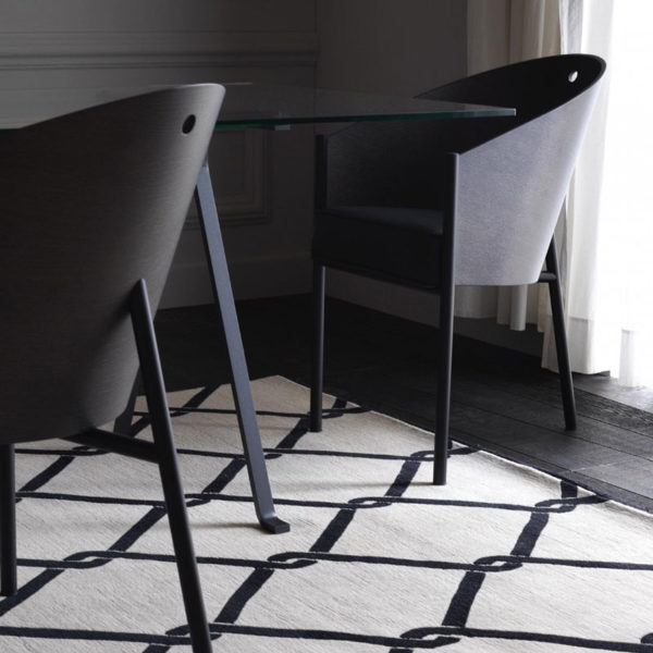 Angers Nantes Cholet Saumur Icones fauteuil Driade Coste restaurant café Costes noir Ebene cuir Paris philippe Starck 6