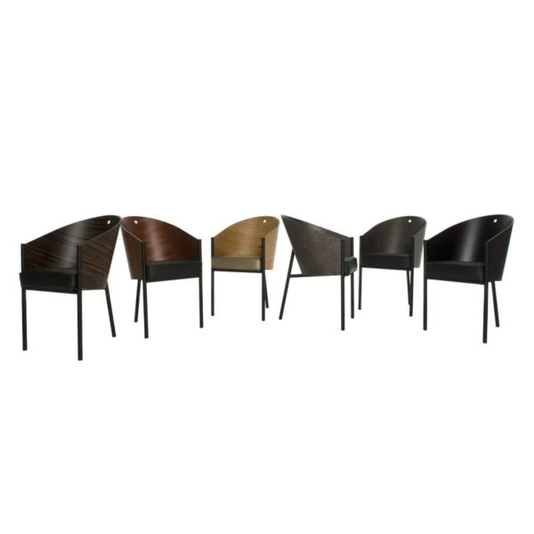 Angers Nantes Cholet Saumur Icones fauteuil Driade Coste restaurant café Costes noir Ebene cuir Paris philippe Starck 7