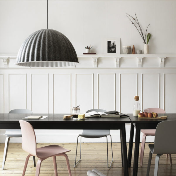 Angers Nantes Cholet Saumur Icones suspension Under the bell feutrine pet moule Muuto mobilier Scandinave gris Iskos–Berlin
