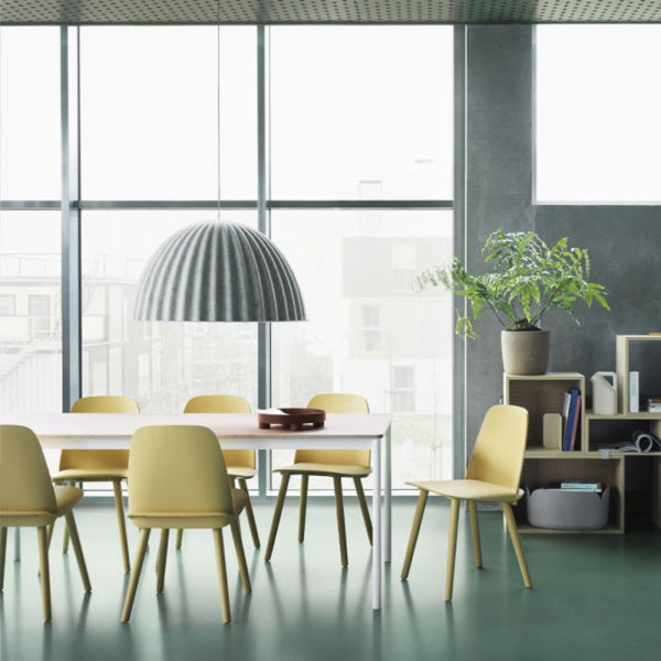 Angers Nantes Cholet Saumur Icones suspension Under the bell feutrine pet moule Muuto mobilier Scandinave gris Iskos–Berlin 7