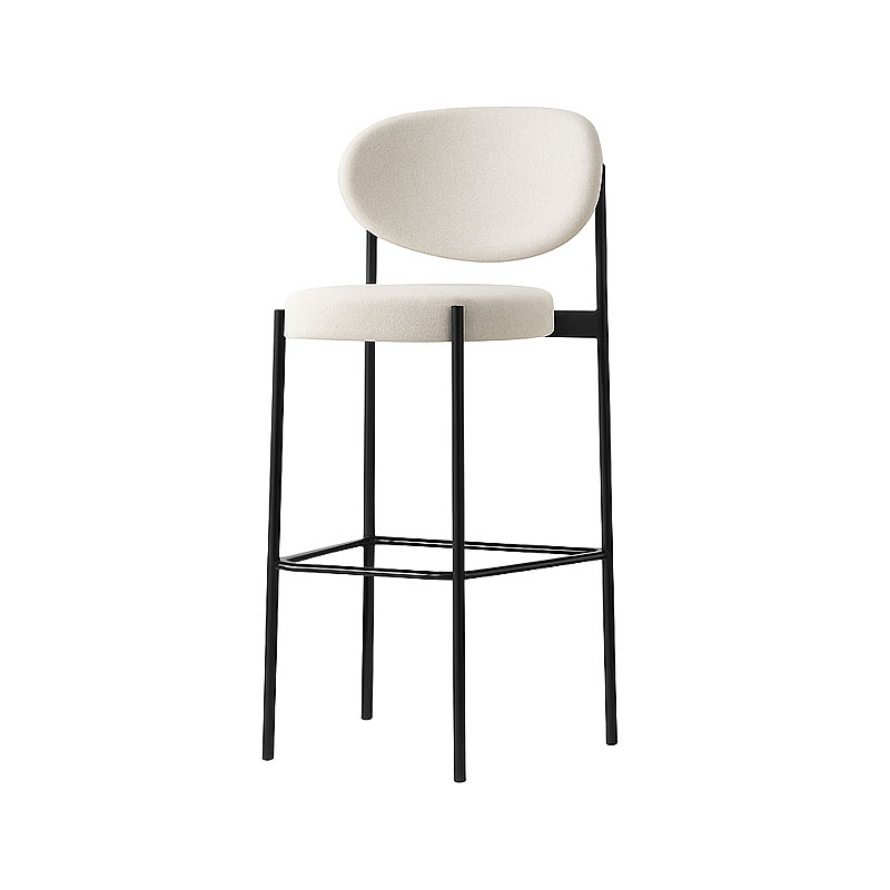 Angers Nantes Cholet Saumur Paris Icones Verpan Tabouret haut Serie 430 bar restaurant tissu velour art deco mobilier design Verner Panton 0