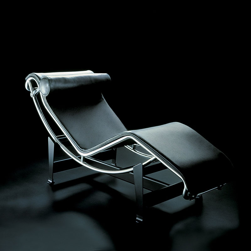 Angers Nantes Cholet Saumur bordeaux paris Tours Laval Poitiers Le Mans orleans Icones Chaise Longue Le corbusier Cassina cuir fauteuil chrome noir 8