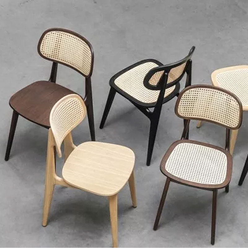 Angers Nantes Cholet Saumur Icones Chaise Vincent Sheppard Titus mobilier assise  rembouré tissu canage tobacco noyer 5