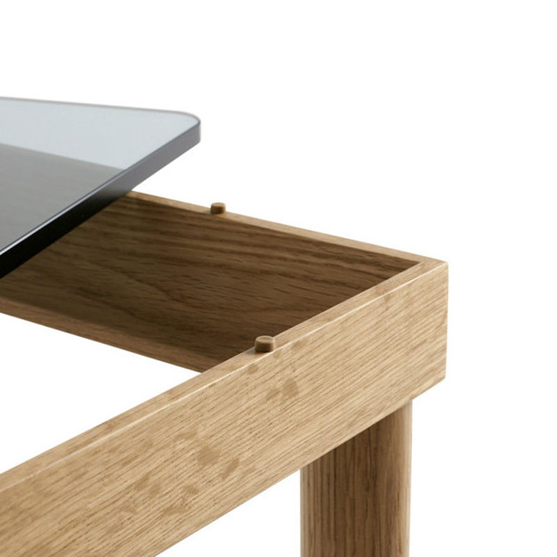 Angers Nantes Cholet Paris Bordeaux Le Mans Laval Icones Hay Scandinave Mobilier design Kofi Table basse chêne verre Martin Solem 5