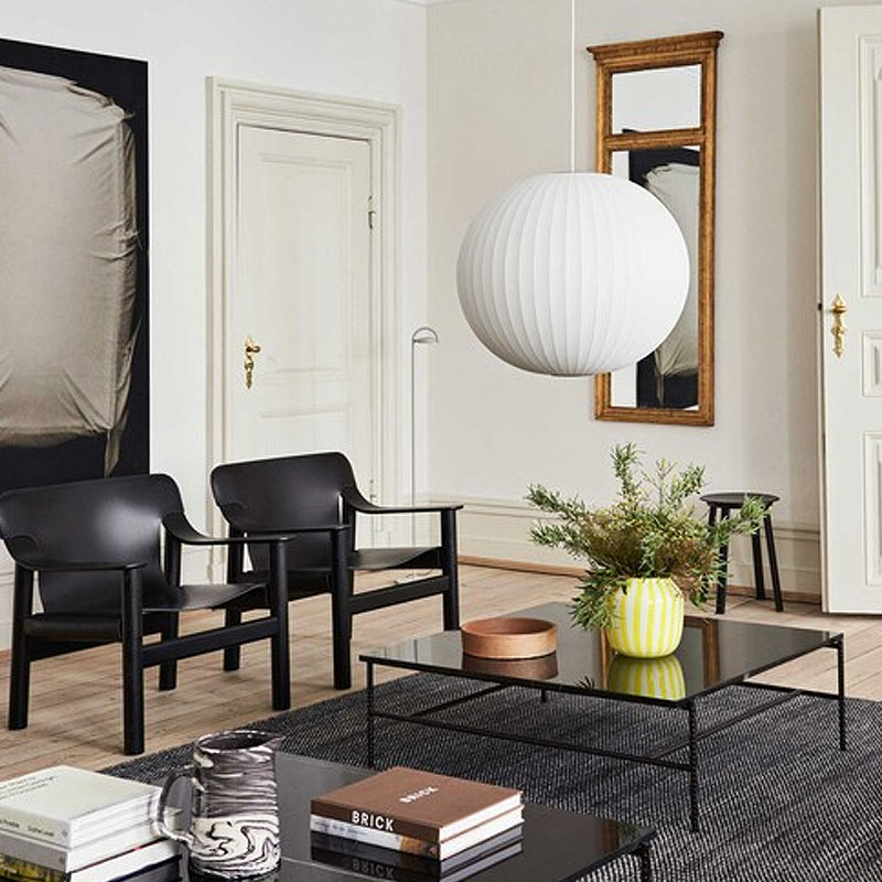 Angers Nantes Cholet Paris Bordeaux Le Mans Laval Icones Hay Scandinave  luminaire suspension Nelson Bubble Ball Blanc George Nelson 13