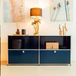 Angers Nantes Cholet Paris Bordeaux Poitiers Le mans Rennes Icônes USM Haller Quickship Meuble  C2 Bleu acier Fritz Haller Paul SCHÄRER 3