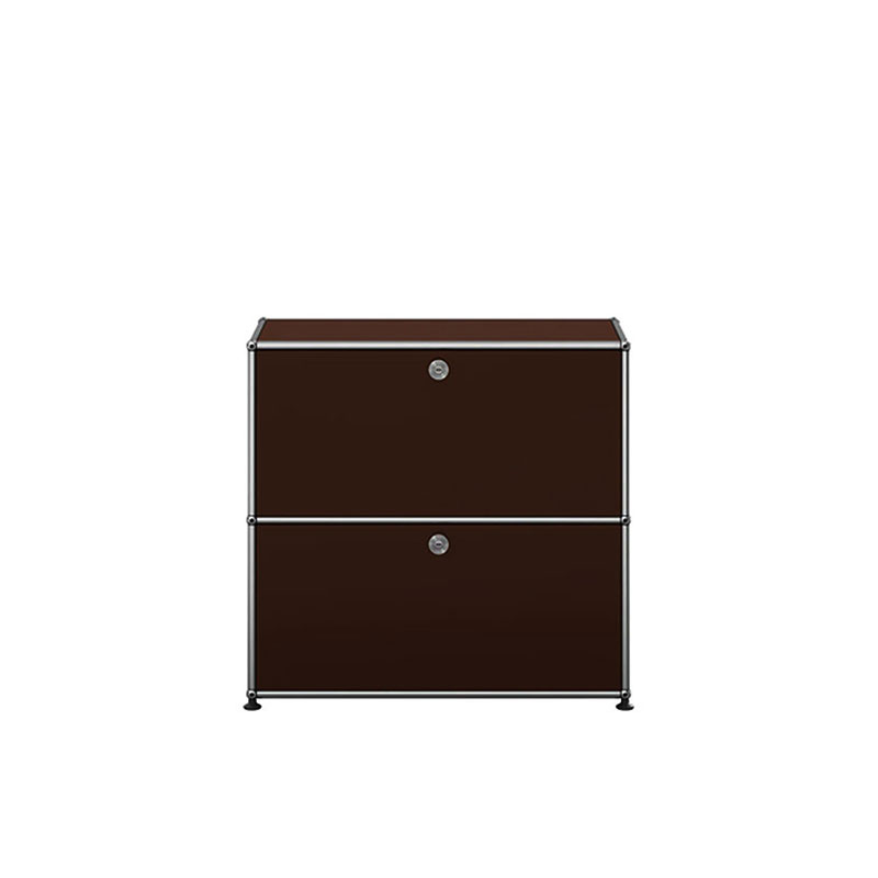 Angers Nantes Cholet Paris Bordeaux Poitiers Le mans Rennes Icônes USM Haller Quickship Modulaire Meuble S2 Marron Fritz Haller Paul SCHÄRER 