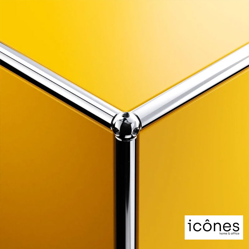 Angers Nantes Cholet Paris Bordeaux Poitiers Niort Le mans Rennes Icônes USM Haller Quickship B21 Bureau Jaune Or Fritz Haller Paul SCHÄRER