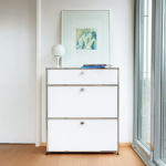 Angers Nantes Cholet Paris Bordeaux Poitiers Niort Le mans Rennes Icônes USM Haller Quickship Meuble M25 Blanc Pur Fritz Haller Paul SCHÄRER 5