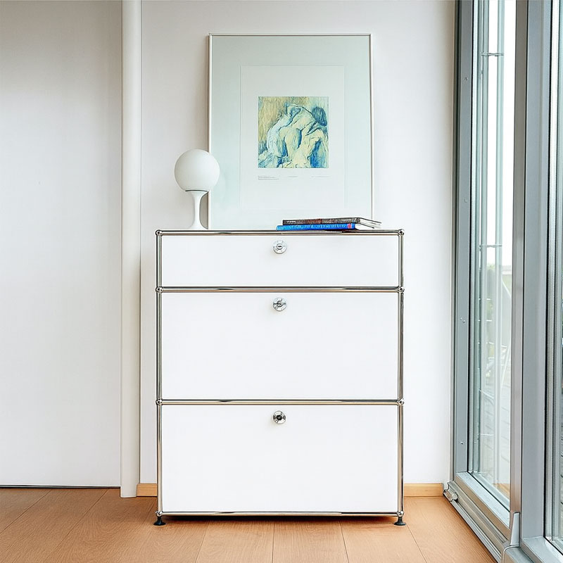 Angers Nantes Cholet Paris Bordeaux Poitiers Niort Le mans Rennes Icônes USM Haller Quickship Meuble M25 Blanc Pur Fritz Haller Paul SCHÄRER 5