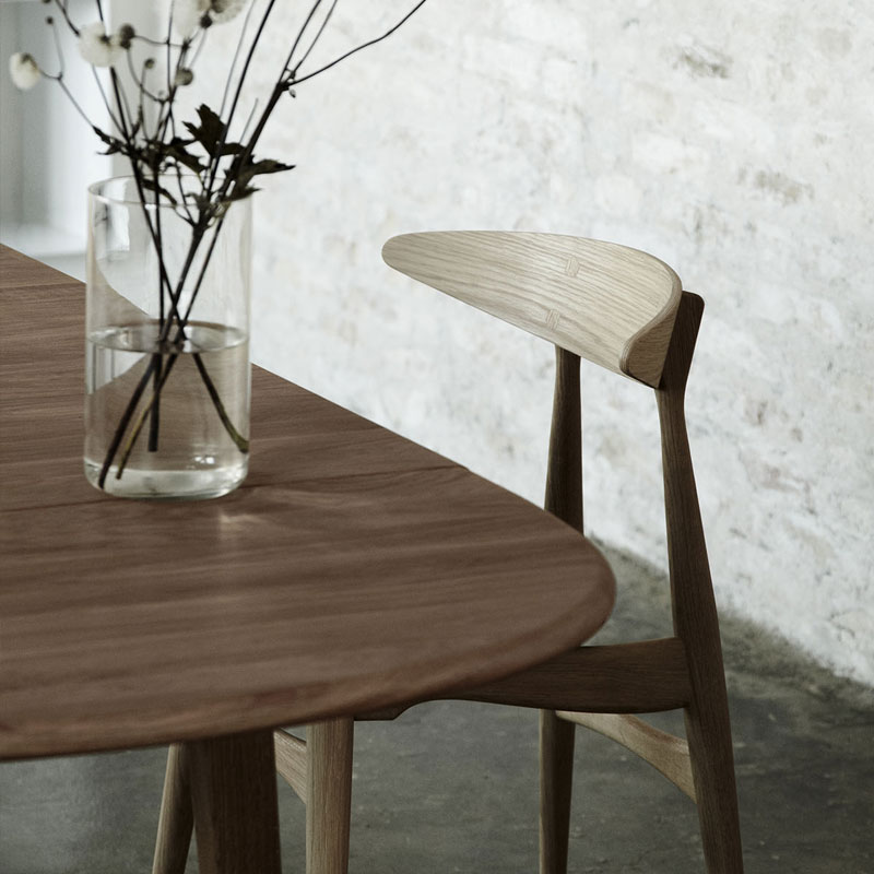 Angers Nantes Cholet Saumur Paris Bordeaux le mans Laval Icones Chaise Carl Hansen CH33T huilé Noyé mobilier chêne Scandinave Hans J Wegner 4