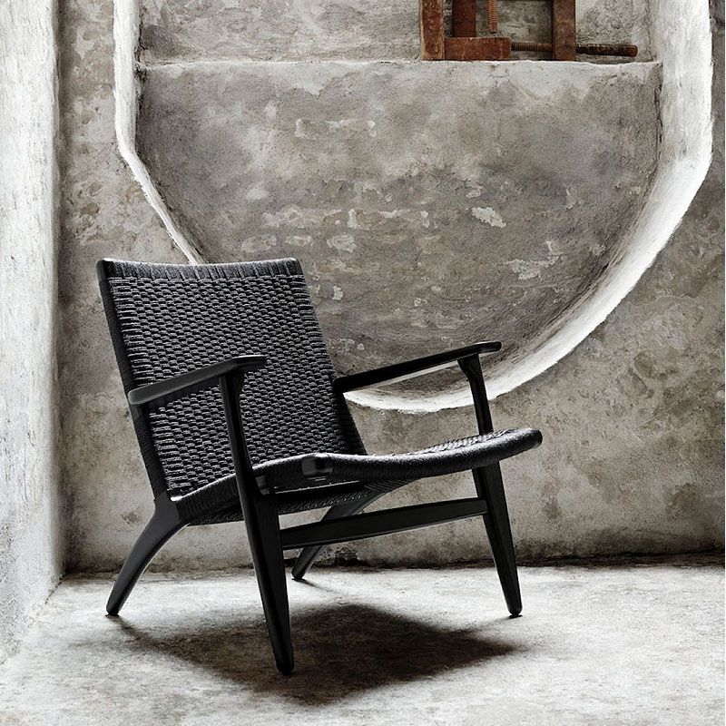 Angers Nantes Cholet Saumur Paris Bordeaux le mans Laval Icones fauteuil Carl Hansen tréssé CH25 huilé chêne bois mobilier Scandinave Hans J Wegner 01