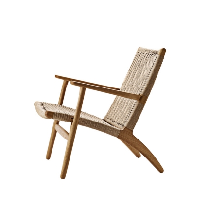 Angers Nantes Cholet Saumur Paris Bordeaux le mans Laval Icones fauteuil Carl Hansen tréssé CH25 huilé chêne bois mobilier Scandinave Hans J Wegner 3