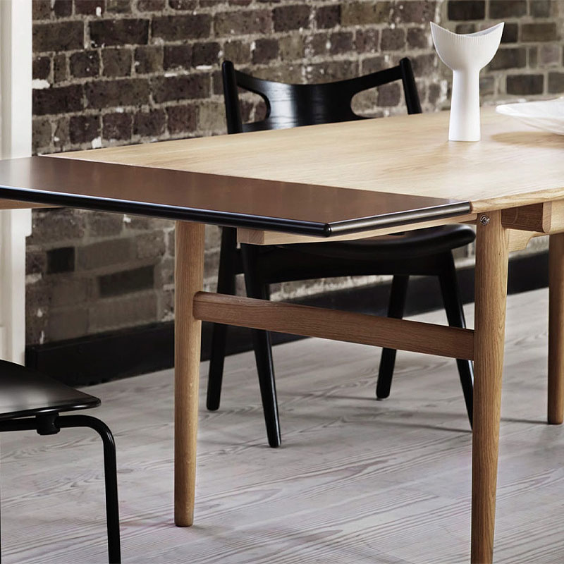 Angers Nantes Cholet Saumur Paris Bordeaux le mans Laval Icones table extensible Carl Hansen CH327 huilé chêne bois mobilier Scandinave Hans J Wegner 4