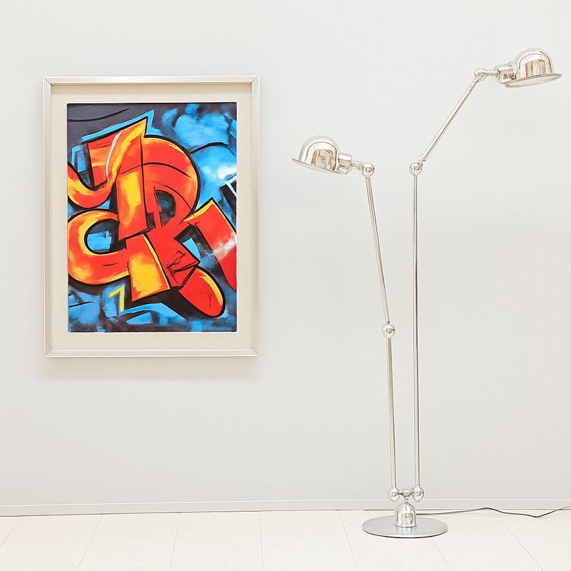 Angers Nantes Cholet Saumur Paris Icones Jielde Signal chrome brillant luminaire Lampadaire LOFT DD7460 industriel Jean Louis Domecq 57