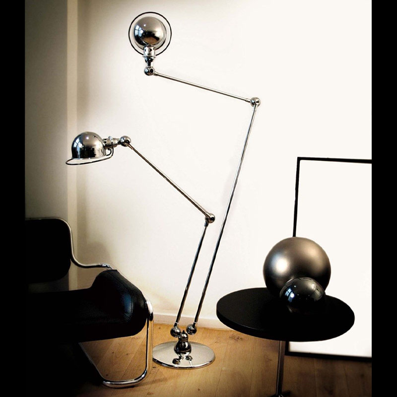 Angers Nantes Cholet Saumur Paris Icones Jielde Signal chrome brillant luminaire Lampadaire LOFT DD7460 industriel Jean Louis Domecq 7